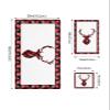 3 Piece Bath Towel Set, Christmas Luxury Towels Set for Bathroom Soft Bath Shower Towels Absorbent Bathroom Towels Set ( 1 Bath Towel, 1 Hand Towel, 1 Washcloth ) Red Winter Elk Checkered Texture view 4