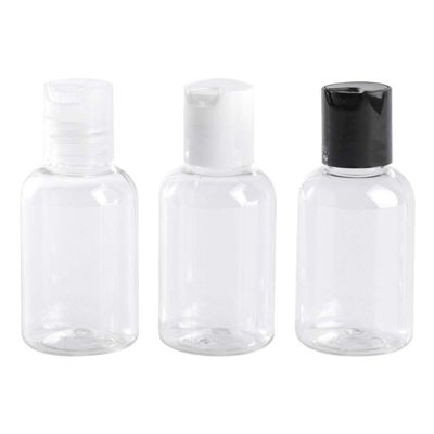 STOBAZA 12pcs Travel Lotion Bottle Dispenser Press Disc Caps Versatile Plastic Containers for Shampoo Skin Cleanser and Massage Oils White Random Cover