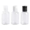 STOBAZA 12pcs Travel Lotion Bottle Dispenser Press Disc Caps Versatile Plastic Containers for Shampoo Skin Cleanser and Massage Oils White Random Cover view 1