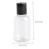 STOBAZA 12pcs Travel Lotion Bottle Dispenser Press Disc Caps Versatile Plastic Containers for Shampoo Skin Cleanser and Massage Oils White Random Cover view 2