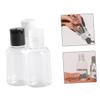 STOBAZA 12pcs Travel Lotion Bottle Dispenser Press Disc Caps Versatile Plastic Containers for Shampoo Skin Cleanser and Massage Oils White Random Cover view 4
