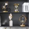 Jayiaine Hourglass Sand Timer 15/30/60 Minutes, Sand Clock Sand Watch Metal Rotating Sandglass Timer Sand Wedding Home Desk Office Classroom Decor,A 15min view 3