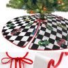 Christmas Tree Skirt Race Car Xmas Tree Mat Base Cover for Home Holiday Party Decoration 36"x36" view 3