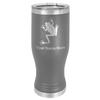 LaserGram 14oz Vacuum Insulated Pilsner Mug, Tree Frog, Personalized Engraving Included (Gray) view 1