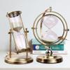 Jayiaine Hourglass Sand Timer 15/30 Minutes, Sand Clock Sand Watch Metal Rotating Sandglass Timer Sand Wedding Home Desk Office Classroom Decor,30min view 2