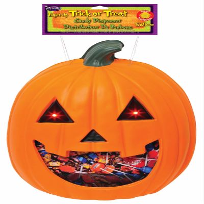 18-inch Pumpkin Light Up Hanging Candy Dispenser