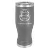 LaserGram 14oz Vacuum Insulated Pilsner Mug, World's Greatest Son, Personalized Engraving Included (Gray) view 1