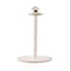 Mud Pie Doorknob Wood Beaded Paper Towel Holder, White, 15" view 1