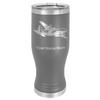 LaserGram 14oz Vacuum Insulated Pilsner Mug, Cargo Airplane, Personalized Engraving Included (Gray) view 1