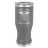 LaserGram 14oz Vacuum Insulated Pilsner Mug, Podiatry, Personalized Engraving Included (Gray) view 1