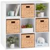 Best Choice Products 9-Cube Storage Organizer, 11in Shelf Opening, Bookcase, Display Shelf, Customizable w/ 3 Removable Back Panels - White view 1
