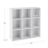 Best Choice Products 9-Cube Storage Organizer, 11in Shelf Opening, Bookcase, Display Shelf, Customizable w/ 3 Removable Back Panels - White view 3