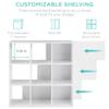 Best Choice Products 9-Cube Storage Organizer, 11in Shelf Opening, Bookcase, Display Shelf, Customizable w/ 3 Removable Back Panels - White view 4