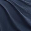 CANNON Heritage Cotton Waffle Blue Cotton 1-Piece King Blanket, Solid Color Themed, for Men and Women, Oeko-TEX Certified Confidence view 2