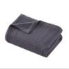 CANNON Heritage Cotton Waffle Blue Cotton 1-Piece King Blanket, Solid Color Themed, for Men and Women, Oeko-TEX Certified Confidence view 3