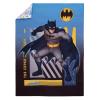 Warner Brothers Batman The Caped Crusader Navy, Gray, and Yellow Bat-Signal 4 Piece Toddler Bed Set - Comforter, Fitted Bottom Sheet, Flat Top Sheet and Reversible Pillowcase view 2