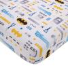 Warner Brothers Batman The Caped Crusader Navy, Gray, and Yellow Bat-Signal 4 Piece Toddler Bed Set - Comforter, Fitted Bottom Sheet, Flat Top Sheet and Reversible Pillowcase view 3
