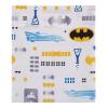 Warner Brothers Batman The Caped Crusader Navy, Gray, and Yellow Bat-Signal 4 Piece Toddler Bed Set - Comforter, Fitted Bottom Sheet, Flat Top Sheet and Reversible Pillowcase view 4