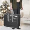 Christmas Ornaments Storage bags By ProPik Holiday Accessories Bag Tear-Proof Tarp 18 X 10 X 15 with Handles and Full Length Zipper (Black) view 2