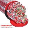 Primode Wrapping Paper Storage Bag | Wrapping Paper Organizer Under Bed for Storing Multiple Rolls of Gift Wrap, 42 Length Container Constructed of Durable 600D Oxford Material (Red) view 3