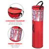 Primode Wrapping Paper Storage Bag | Wrapping Paper Organizer Under Bed for Storing Multiple Rolls of Gift Wrap, 42 Length Container Constructed of Durable 600D Oxford Material (Red) view 4