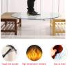 V3VOGUE Glass Table Top Round 9mm Thick Heavy Duty Tempered Glass Table Top, 14in to 40in, Clear Plate Glass Easy Clean, Heat Resistants, Glass Table Cover Protector for Dining Tabletop view 4