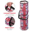 Primode Wrapping Paper Storage Bag, Gift Wrap Organizer, Fits 40 Inch Long Rolls, Hold Up to 24 Rolls, Heavy Duty Clear PVC Bag with Top and Side Handles (Black) view 4