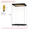Instnovny Acrylic Display Case for Collectibles Clear Acrylic Boxes for Display Figure Toys Lighted Building Model Set 76191 Display Case Room Decoration Box(Black-Solid Yellow; 7.9*5.9*13.8 inch) view 2