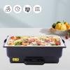 Fetcoi Electric Chafing Dish, Temperature Control, Chafer Cover Buffet Warmers Chaffing Server Set Chafer for Catering, Parties, Buffets, 9L/ 9QT Capacity view 2