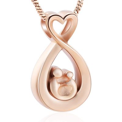 SHEIL Cremation Jewelry for Ashes Love Shape Holds Loved One Ashes Keepsake Memorial Cremation Jewelry Urn Necklace for Women,2