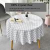 V3VOGUE Round Glass Table Tops 14in 30in 40in - Clear Table Cover Protector Round for Dining Table - Tempered Glass Flat and Smooth Surface Easy to Clean, High Load Capacity view 3