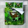 Roadchoice Sloth Duvet Cover Queen Set,Forest Comforter Cover 3PCS for Boys Girls,Green Decor 1 Duvet Cover with 2 Pillowcase view 1