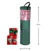 Primode Wrapping Paper Storage Bag | Wrapping Paper Organizer Under Bed for Storing Multiple Rolls of Gift Wrap, 42 Length Container Constructed of Durable 600D Oxford Material (Green) view 2