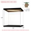 Instnovny Acrylic Display Case for Collectibles Clear Acrylic Boxes for Display Action Figures Lighted Building Toys 75318 Display Case Room Decoration Box(Black-Solid Yellow; 9.8*9.8*9.8 inch) view 3