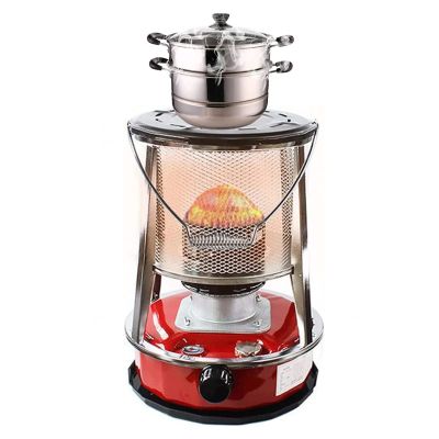 Portable Kerosene Stove Heater, Kerosene Stov Burner, Camping Oil Paraffin Heater, Indoor Kerosene Heater Without Electricity,4.6Lred