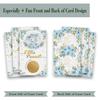 50 Baby Shower Scratch Off Game, Blue Elephant Rose Lucky Draw CardParty Activities, Decorations, and Supplies- It's a Boy view 2