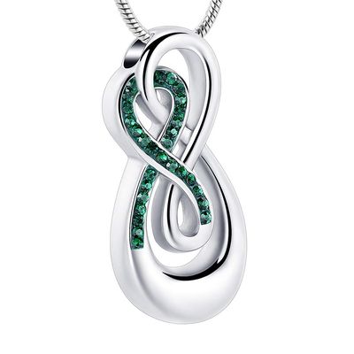 SHEIL Cremation Jewelry Love Heart Urn Necklace for Ashes Holder Crystal Urn Pendant That Hold Ashes for Women,2