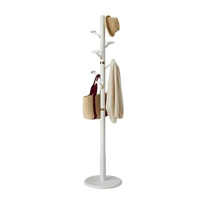 GHQYP Solid Wood Coat Rack Freestanding Coat Stand Coat Tree with 7 Hooks and Stable Base Modern Jacket Hanger Stand for Entryway