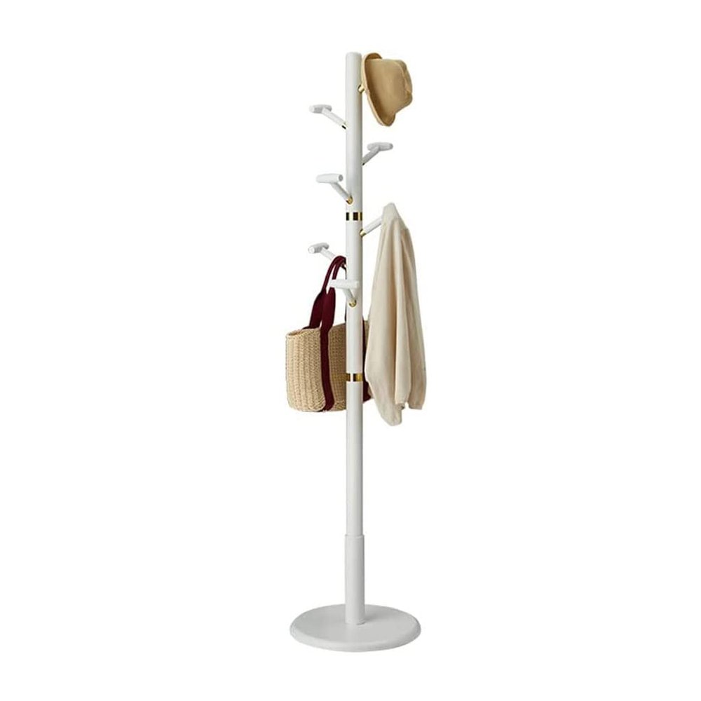GHQYP Solid Wood Coat Rack Freestanding Coat Stand Coat Tree with 7 Hooks and Stable Base Modern Jacket Hanger Stand for Entryway