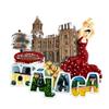 3D Malaga Spain Fridge Magnet Souvenir Gift,Resin Handmade Malaga Refrigerator Magnet Home & Kitchen Decoration Collection view 1