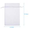 4x6 Inch 100PCS White Organza Gift Bags Bulk - Thick 210T Wedding Favor Bags for Soaps, Candles, Bath Bombs, Jewelry Packaging, Event Planner Supplies,Tear-Resistant & Reusable view 2