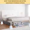 DEDU Bed Risers 6 Inch Heavy Duty 4 Pack, Furniture Risers for Sofas Oversized, Couch Risers with Non-Slip Pad Supports Up to 2200 Lbs for Bed, Desk, Chair (White) view 4