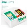 sainio Portable Plastic First Aid/Medicine Storage Box and Organizer (White, Medium) view 2