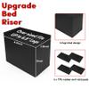 DEDU Bed Risers 5 Inch Heavy Duty 4 Pack, Furniture Risers L Shaped Oversized, Couch Risers Supports Up to 11000 Lbs for Sofas, Bed, Couch, Desk, Chair (Black) view 2