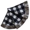 LJFMDLN Christmas Tree Skirt 36/50inch Black White Checkered Cloth Tree Skirt for Merry Christmas Party Christmas Ornaments (Color : 127cm) view 1