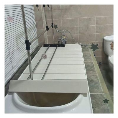 Bathtub Trays 70cm Wide Bathtub Cover, Folding PVC Bathtub Tray Shelf, Dustproof and Waterproof Bath Insulation Cover, Easy to Clean (Size : 70x104x1.1cm)
