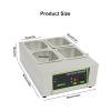 JINTAOMA Chocolate Melting Machine, Commercial Chocolate Tempering Machine, Electric Chocolate Tempering Machine,Chocolate Heater Liquid Warmer Melting Pot 0-90,4grid view 2