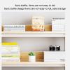 2 Tier Printer Stand - Desktop Bookshelf/Storage Rack, Kitchen Spice Rack, Living Room Photo Display Stand, Floor-Standing Wrought Iron Bookcase, Easy To Assemble, 3 Colors ( Color : White+White ) view 3