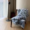 AOPPLSOT Grey Throw Blankets, Faux Fur Heavy Plush Blanket, Throw Blankets for Couch Und Bed, Super Soft Cozy Microfiber Blanket,Blue,150 * 200cm view 3