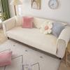 vctops Faux Fur Sofa Cover Soft Shaggy Plush Sectional Couch Covers for Winter, Non Slip Sofa Slipcover Furniture Cover for Dogs Cats Pet Love Seat Recliner Cover, Only 1 Piece (Cream,27"x59") view 3